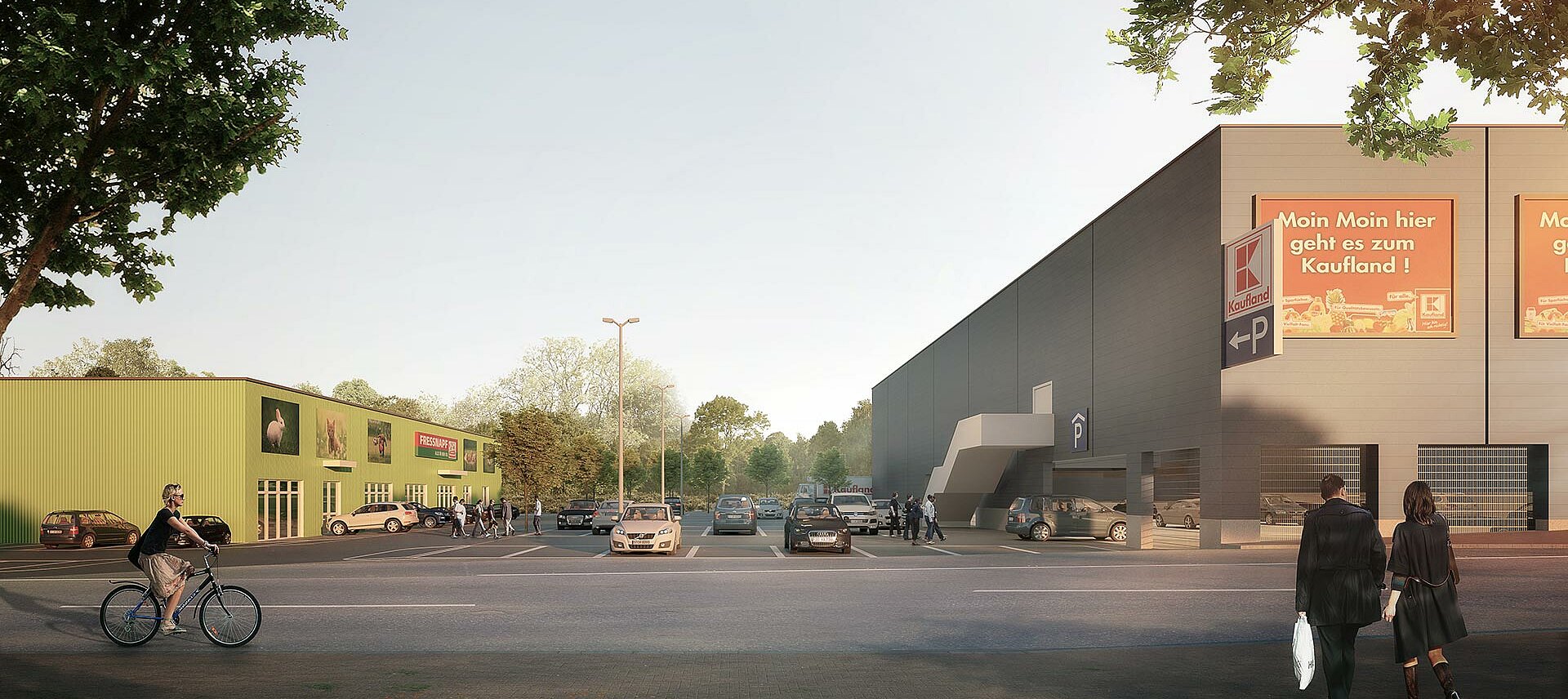 Bad Oldesloe Shop Parkplatz AVW Projekt